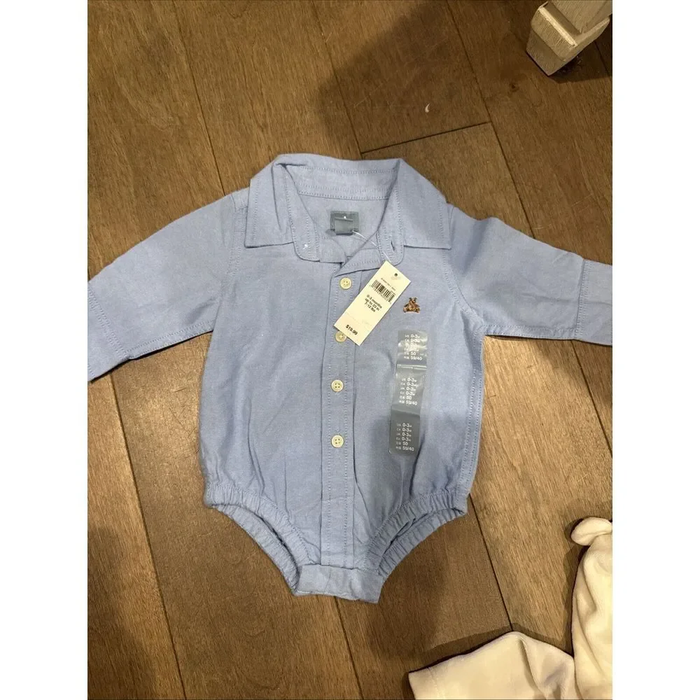 NWT Gap 0-3 Bundle Baby Boy Set Jumpsuit Four‎ Piece Sets And Hat